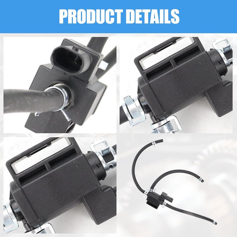 FRGOLIN Turbocharger Boost Solenoid Valve with Pipe Compatible with Ford Escape 2013-2016 Fiesta 2014-2019 Fusion 2013-2014 Transit Connect 2014-2016 Replaces 667-111 - Image 4